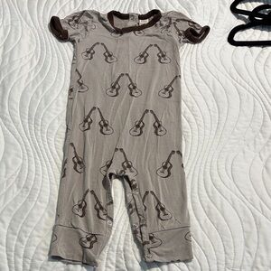 Kate Quinn Brown Guitar Coverall, 3-6 mo